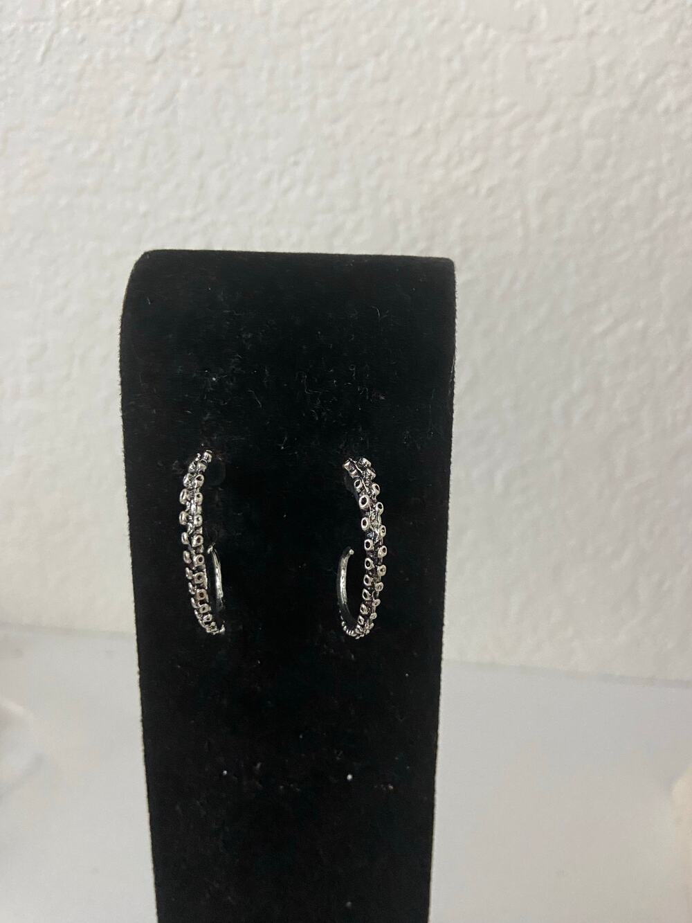 Studded hoop earrings